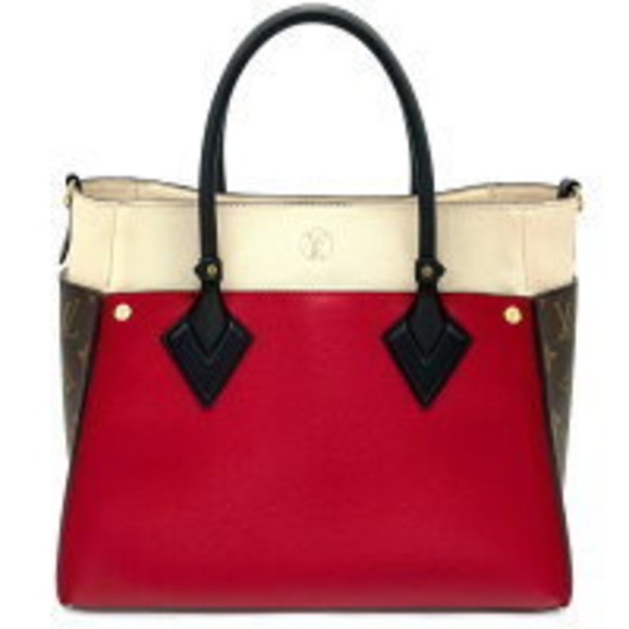 Louis Vuitton Monogram On My Side Shoulder Bag Red - Picture 2 of 6